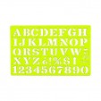Gioser fluorescente Stencil 23 letra romana 10 mm con 10 piezas