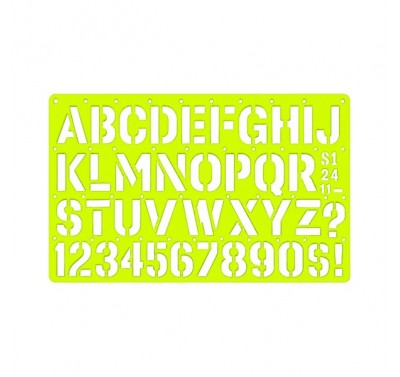 Gioser fluorescente Stencil 24 Mark-op 11 mm con 10 piezas