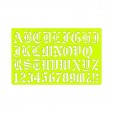 Gioser fluorescente Stencil 25 gotica inglesa 20 mm con 5 piezas