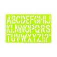 Gioser fluorescente Stencil 12 letra gotica 65 mm con 5 piezas