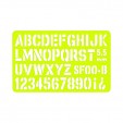 Gioser fluorescente Stencil 00 bis Mark-Op 5.5 mm con 10 piezas