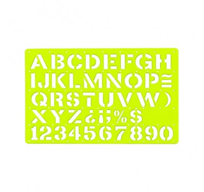 Gioser fluorescente Stencil 20-bis con 5 piezas