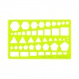 Gioser fluorescente Stencil 27 de geometria profesional 27 mm con 5 piezas