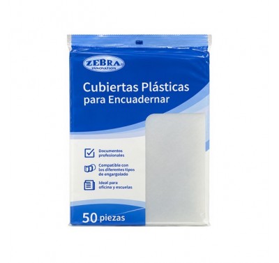Pasta tamaño carta Zebra plastico con 25 juegos