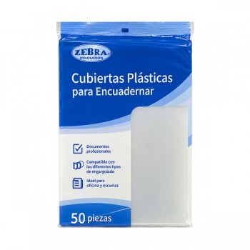 Pasta tama&ntilde;o oficio Zebra plastico con 25 jgos