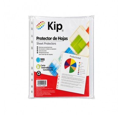 Mica para carpeta tamaño carta Kip con 100 piezas