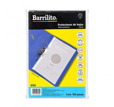 Mica para carpeta tamaño oficio con 100 piezas Barrilito