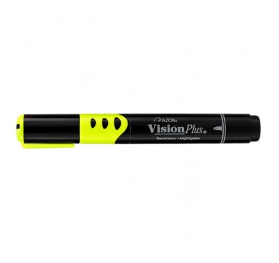 Resaltador vision plus amarillo Azor