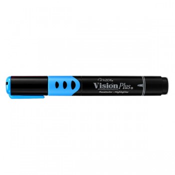 Resaltador vision plus azul Azor