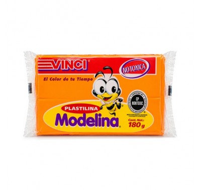 Plastilina Vinci barra naranja 