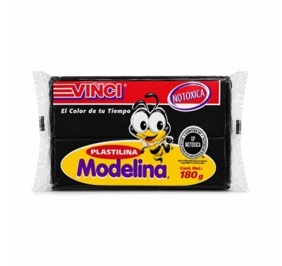 Plastilina Vinci barra negra 