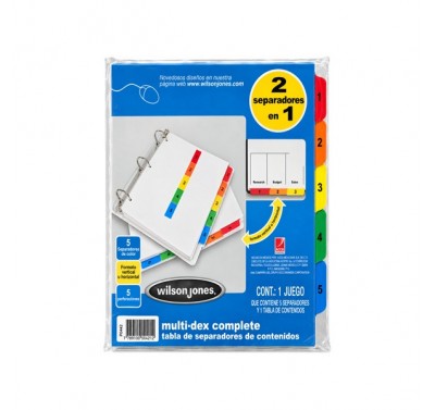 Multidex basic con 5 divisiones Acco (442)