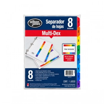 Multidex basic con 8 divisiones Acco (443)