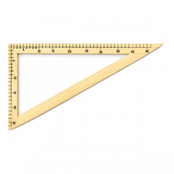 Escuadra madera para pizarron 60 grados