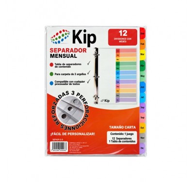 Separador Kip mensual ene-dic (sepkip-e-d)