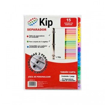 Separador Kip con 15 divisiones (sepkip-15)