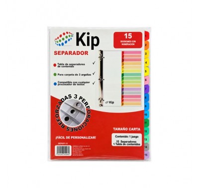 Separador Kip con 15 divisiones (sepkip-15)