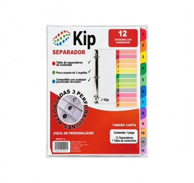 Separador Kip con 12 divisiones (sepkip-12)