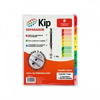 Separador Kip con 8 divisiones (sepkip-08)