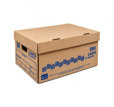Caja para archivo muerto de carton tamaño carta 48 x 30.9 x 24.7 Beroky