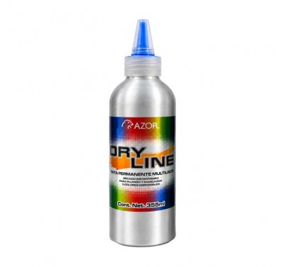 Tinta para marcador dry line azul 355 ml. Azor