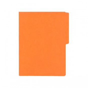Folder tama&ntilde;o carta fluorescente naranja con 25 piezas