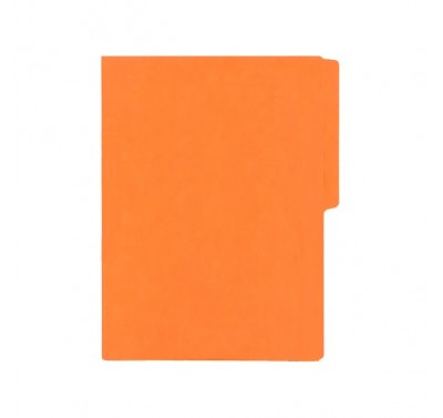 Folder tamaño carta fluorescente naranja con 25 piezas