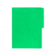 Folder tamaño carta fluorescente verde limon con 25 piezas