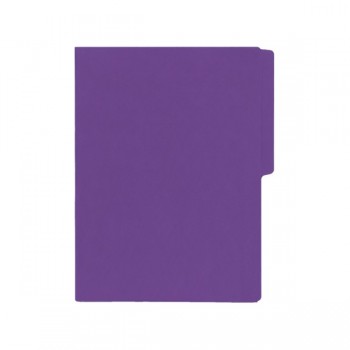 Folder tama&ntilde;o carta fluorescente morado intenso con 25 piezas