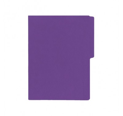 Folder tamaño carta fluorescente morado intenso con 25 piezas