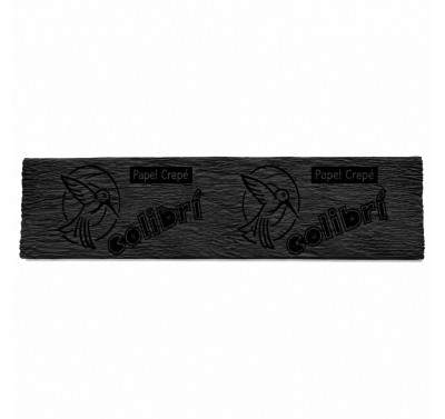 Papel crepe Colibri negro con 10 piezas