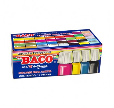 Cartel Baco azul ultramar (66) con 10 piezas