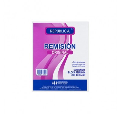 Remision 1/8 original Republica