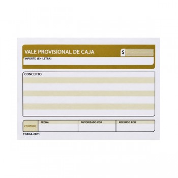 Vale de caja Republica