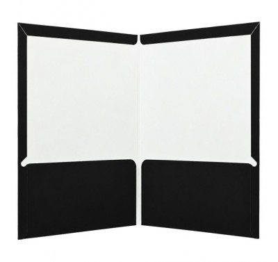 Folder oficio plastificado con 5 piezas negro