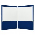 Folder carta plastificado con 5 piezas azul marino
