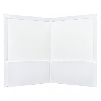 Folder tama&ntilde;o carta plastificado con 5 piezas blanco