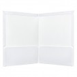 Folder tamaño carta plastificado con 5 piezas blanco
