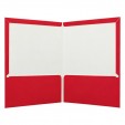 Folder carta plastificado con 5 piezas rojo