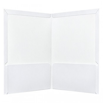 Folder oficio plastificado con 5 piezas blanco