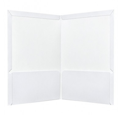 Folder oficio plastificado con 5 piezas blanco