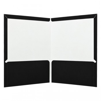 Folder carta plastificado con 5 piezas negro