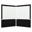 Folder carta plastificado con 5 piezas negro