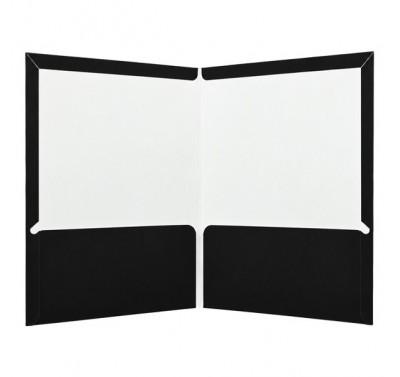 Folder carta plastificado con 5 piezas negro