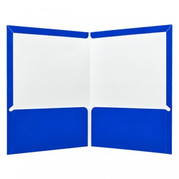 Folder carta plastificado con 5 piezas azul cobalto/rey