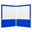 Folder carta plastificado con 5 piezas azul cobalto/rey