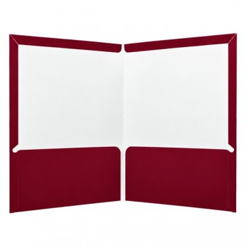 Folder carta plastificado con 5 piezas vino