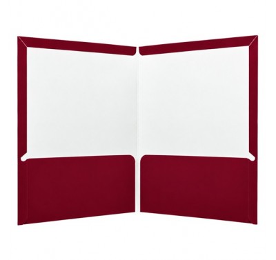 Folder carta plastificado con 5 piezas vino