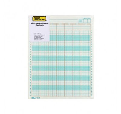 Block tabular 7 columnas sin concepto 3107 Printaform