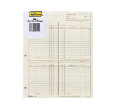 Cuenta de mayor  (5004) Printaform